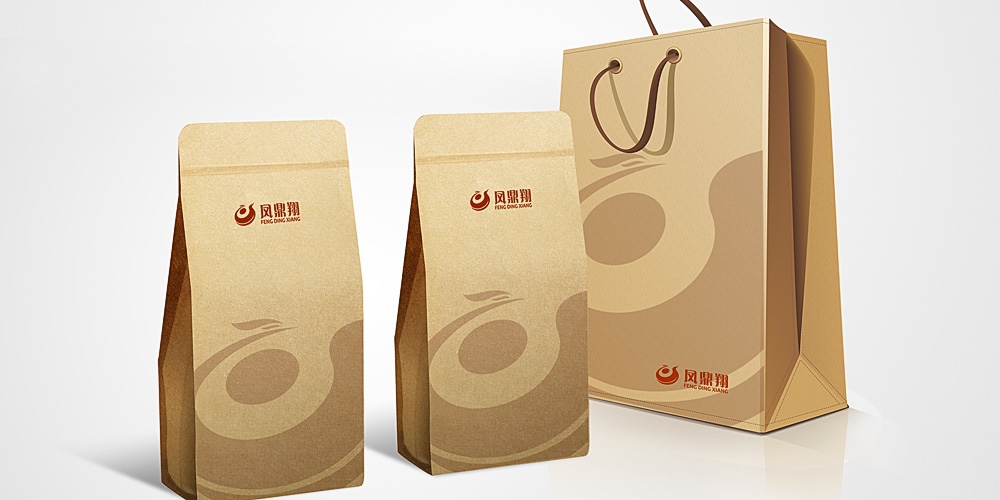 鳳鼎祥茶葉包裝設(shè)計(jì)紙袋裝_高瑞品牌_北京包裝設(shè)計(jì)